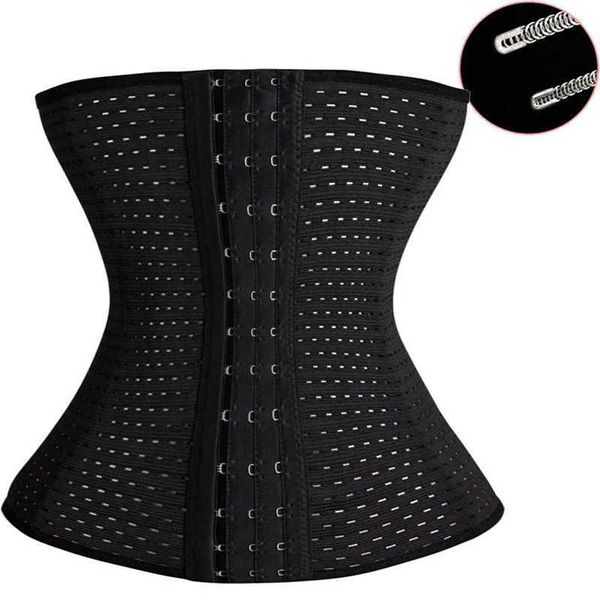 

women waist trainer slimming belt body shapers modeling steel boned postpartum plus size bustiers corsets underwear 210708, Black;white