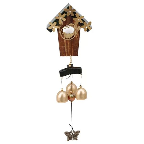 

copper bird nest wind chimes antique house decoration windchimes luxurious retro wall hanging gift