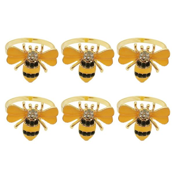 

napkin rings 6pcs clasps buckles alloy bee buckle