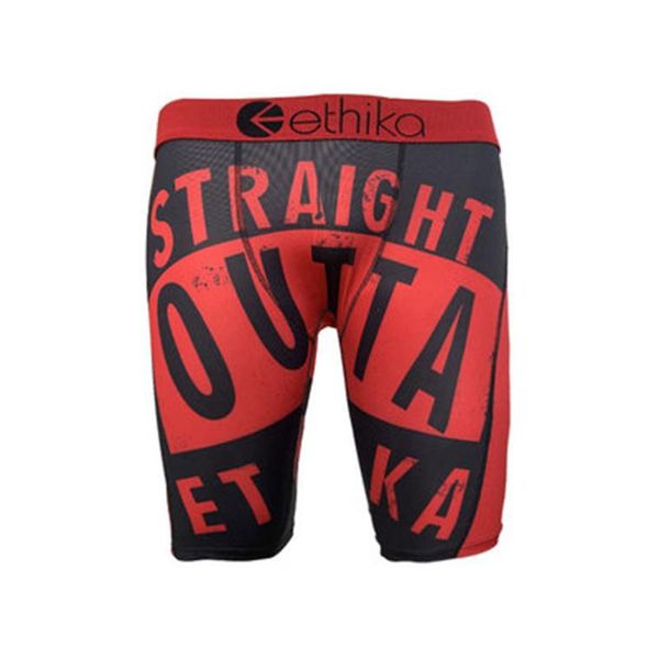 

underpants ethika tight and extended camouflage sports underwear ice silk anti-wear leg men's flat pants long leg running 111, Black;white