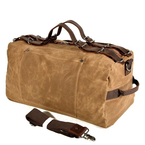 

simple canvas travel bags large capacity carry on luggage bags waterproof durable men duffel bag outdoor sports travel totes