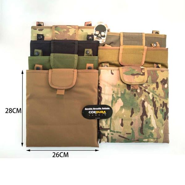 

cycling helmets outdoor multipurpose foldable dump pouch tactical vest molle attachment storage bag cordura dupont fabric