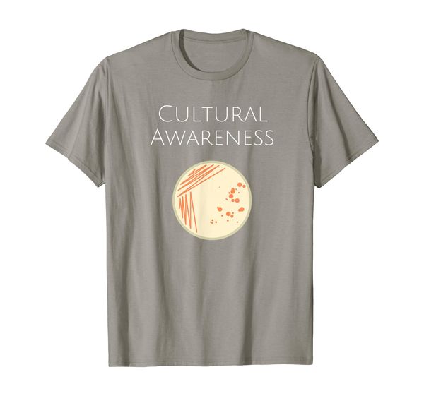 

microbiology cultural awareness bacteria lab tee, White;black