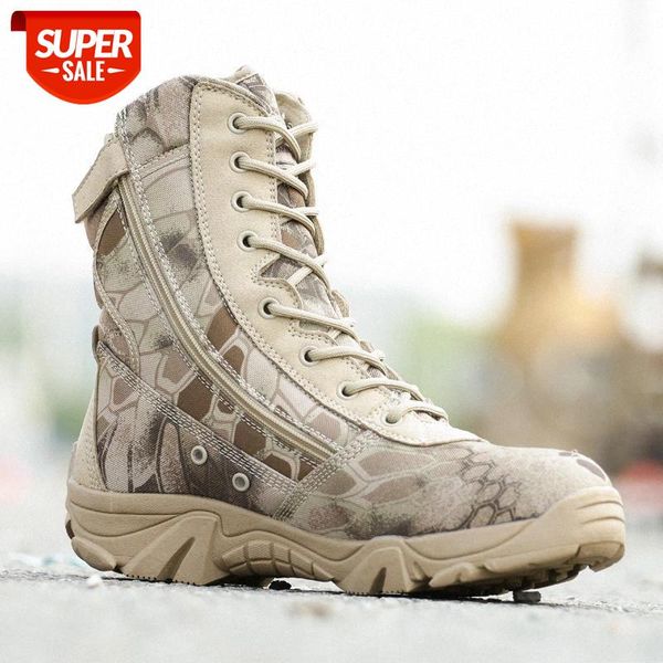 

men military tactical boots autumn winter waterproof leather army boots desert safty work shoes combat ankle #509n