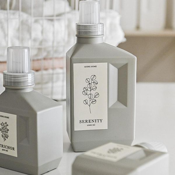 

storage bottles & jars press bottle white laundry detergent plastic replacement subpackaging empty softener care disinfectant large capacity