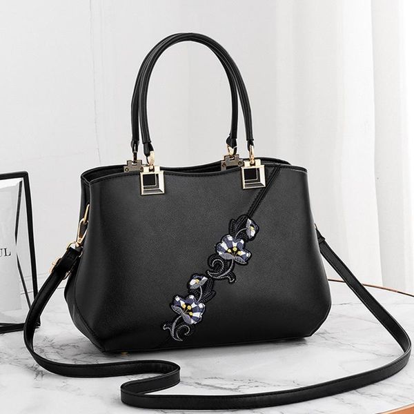 

evening bags middle-aged bag female mother printing pu leather women's designer handbag vintage shoulder messenger