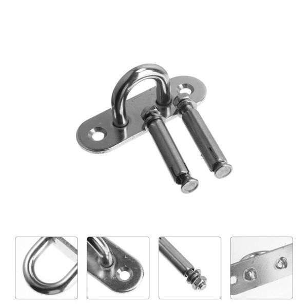 

hooks & rails 2pcs stainless steel hook strong load-bearing fixed ring storage