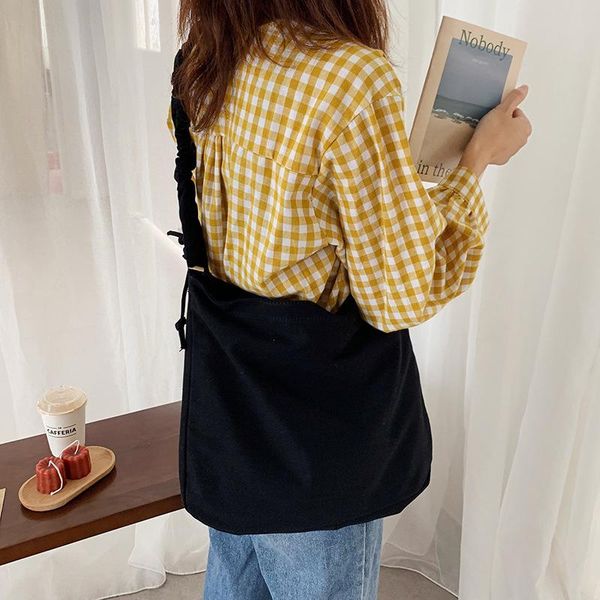 

shopping bags women bag female canvas cloth shoulder environmental storage handbag reusable foldable eco grocery totes