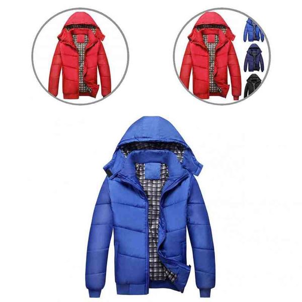 

winter et thick male hooded thermal great casual men down coat, Black;white