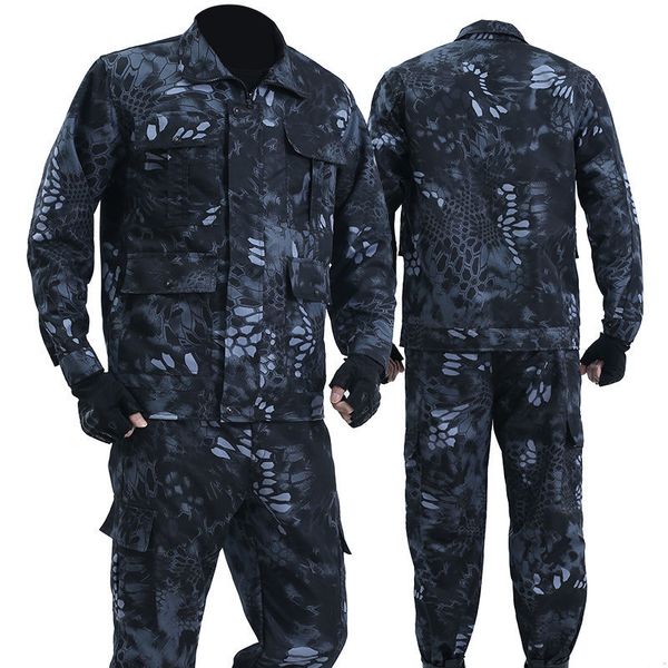 

outdoor sports camouflage suit mens summer overalls wear-resistant welder labor insurance clothing, Gray