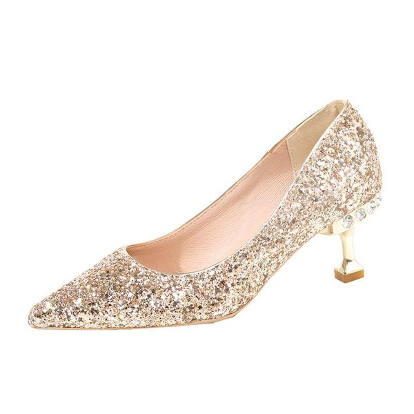 

dress shoes wedding women's spring summer pumps high heels bling elegant red ladies party female zapatos de mujer, Black