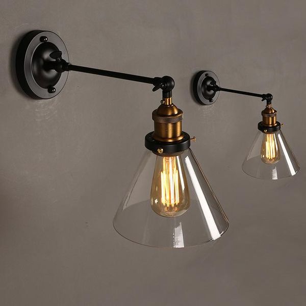 

modern living room decoration bed wall lamp glass wall sconces rope glass ball aisle living room bedroom home deco lamp