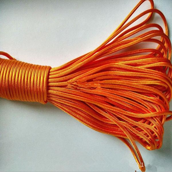 

yingtouman 50m/lot reflective paracord 550 parachute cord lanyard rope camping survival kit equipment paracord