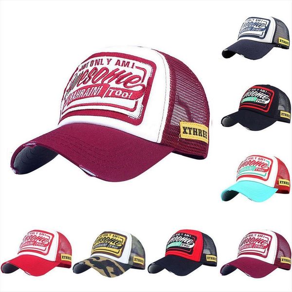 

letter denim cap embroidered flower fashion baseball e women mens sun hat beach casual summer mesh casquette visor, Blue;gray