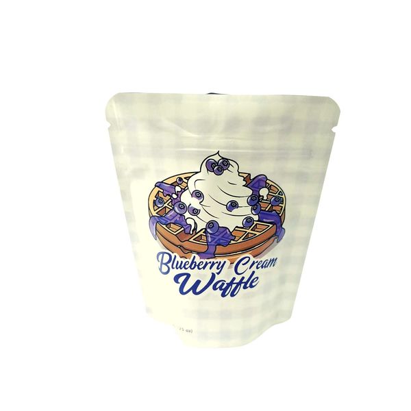 

blueberry cream wattle mylar bag packing bags for seed edible packaging resealable dry herb flower zipper pouch candy snack jllvvu