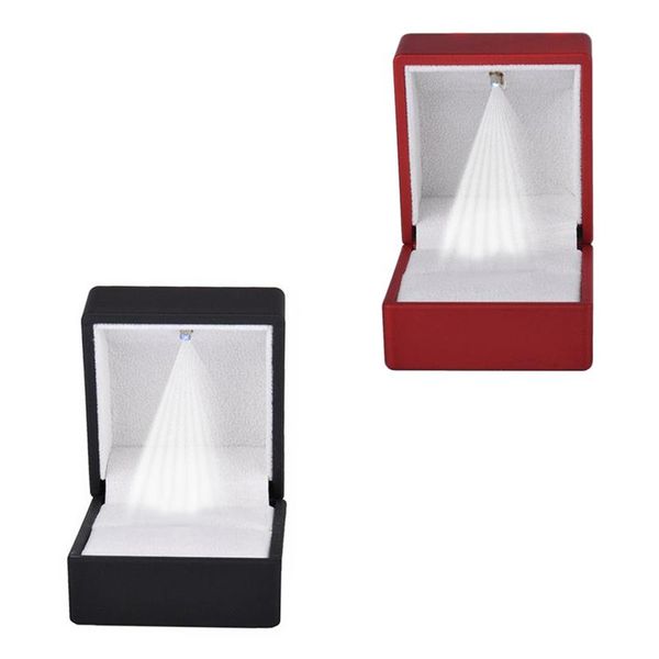 

jewelry pouches, bags rings display box storage soft velvet tray case holder stand show organiser led light ring, Pink;blue
