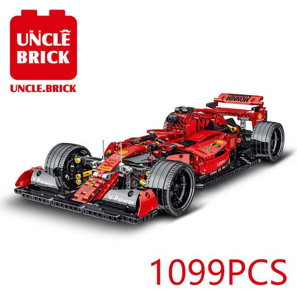 MOC Technische Serie Simulation Formel Rennwagen Modell Bausteine Ziegel Auto Spielzeug Kinder Geburtstag Freund Geschenke Jungen 210929