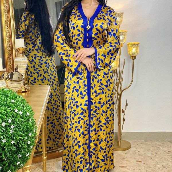 

ethnic clothing 2021 spring and summer african women v-neck long sleeve printing polyester dress dresses for maxi, Red