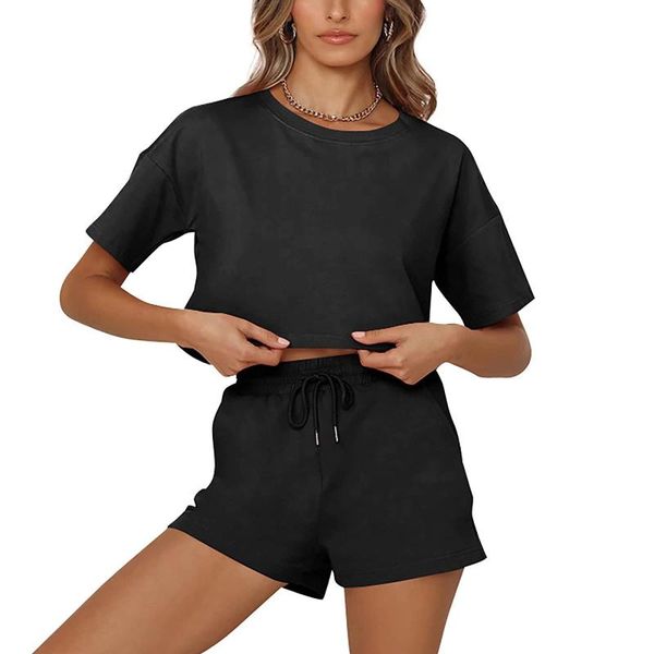 

women's tracksuits pajama sets 2021 fashion two piece silk sleepwear nightwea soft casual pajamas nightwear for women sleeping set, Gray