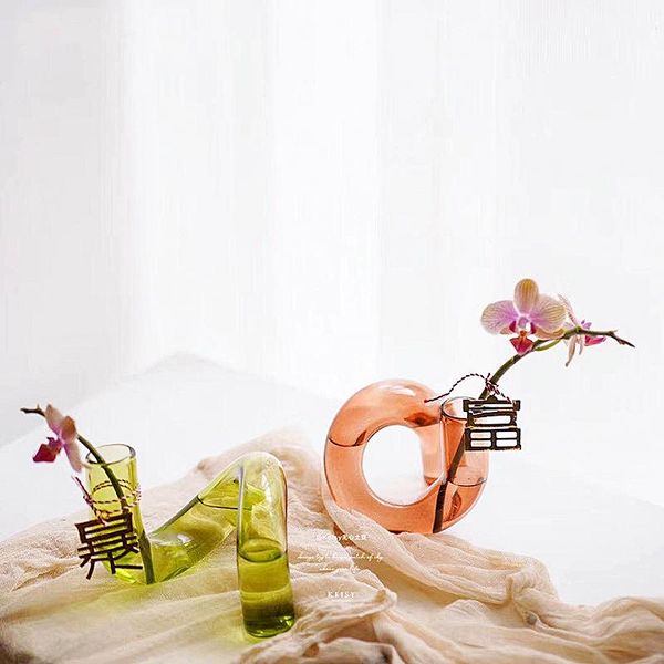

vases designer's original hand blown glass vase