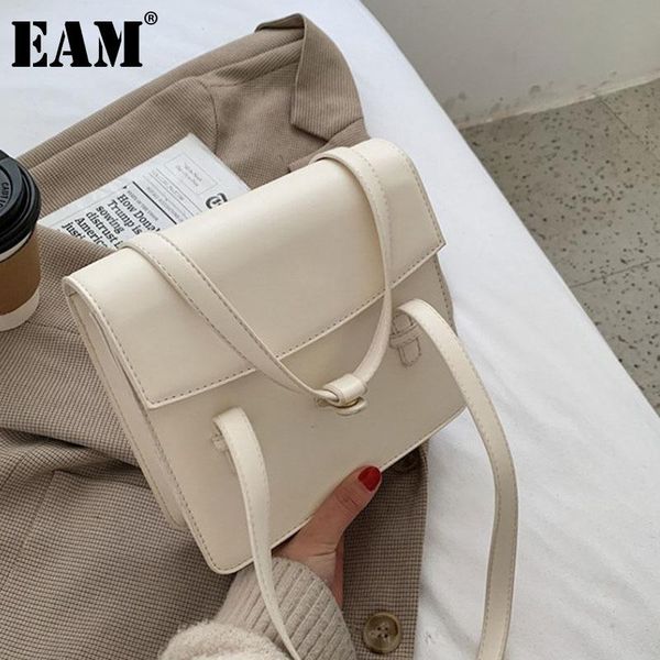 

cross body [eam] women spring elegant quality pu leather flap personality all-match crossbody shoulder bag fashion tide 2021 18a2082