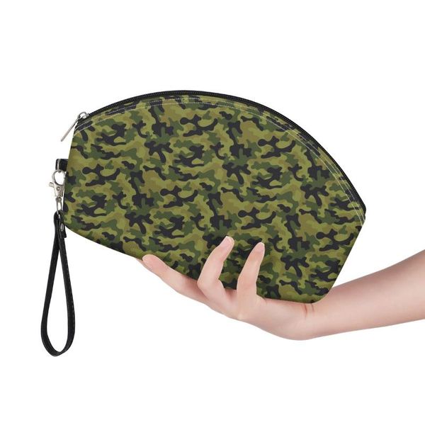 

school bags arrive fashion custom design camouflage camo 3d print curve cosmetic customer drop wholesalers