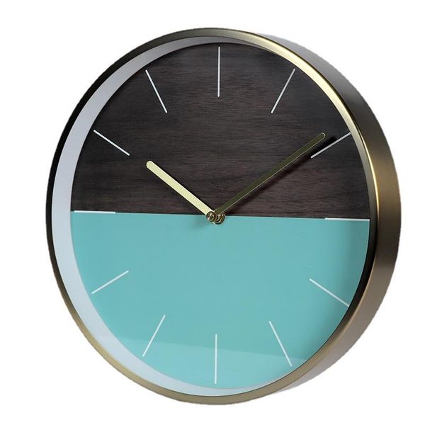 

wall clocks marble silent clock simple modern living room decoration large fashion metal farmhouse decor kitchen vintage