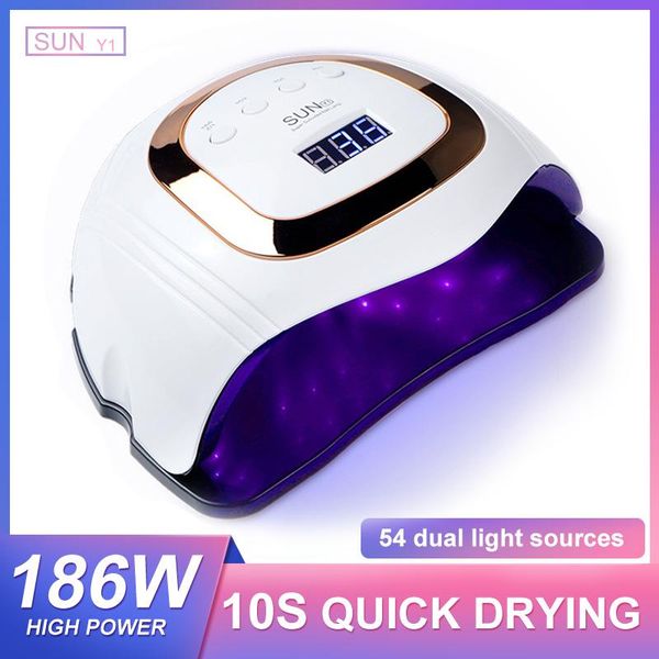 

nail dryers high power 168w uv led lamp for dryer gel varnish with 54 leds professional nails salon manicure tools