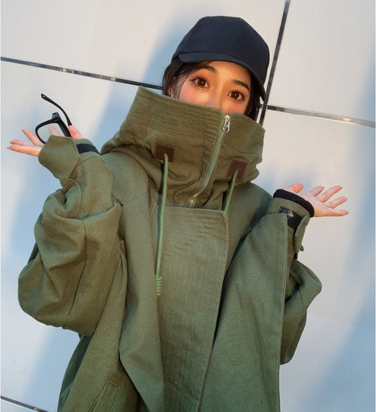 

2021 spring jacket new turtleneck long sleeve women plus size outerwear army green coats safari style trendy ladies coat, Black;brown