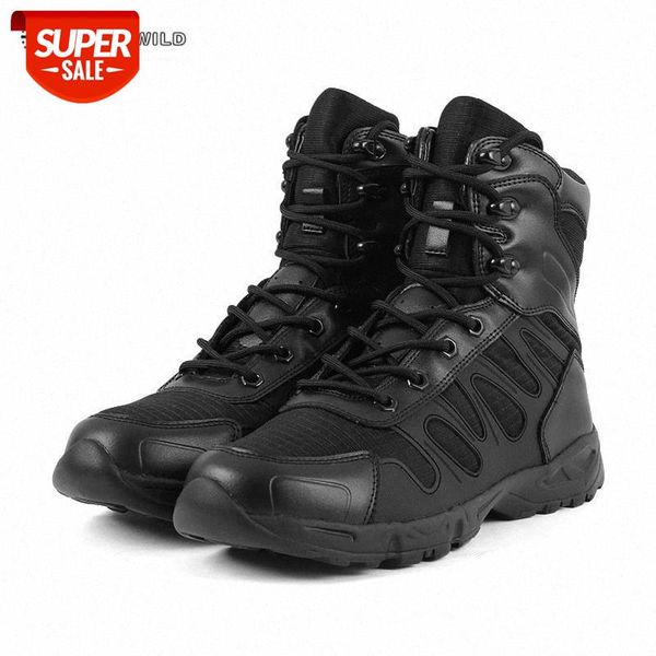 

men tactical military boots winter leather waterproof desert combat army work shoes mens ankle boot man autumn winter breathable #i48a