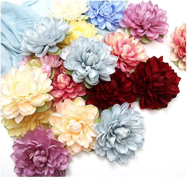 

1pcs silk artificial flowers big chrysanthemum for wedding home decoration diy craft bridal wreath scrapbooking fake flo jllgoe