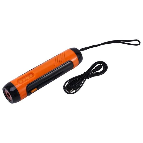 

multifunctional voice alarm fm radio hand-cranked voice alarm power bank usb