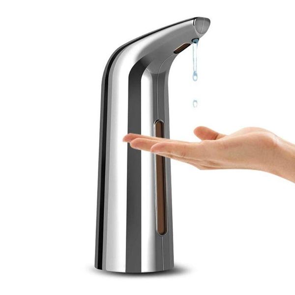 

liquid soap dispenser 400ml automatic smart ir sensor touchless electroplated sanitizer dispensador for kitchen bathroom