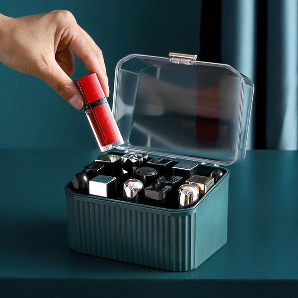 

lipstick box transparent makeup organizer storage cosmetic plastic display boxes & bins