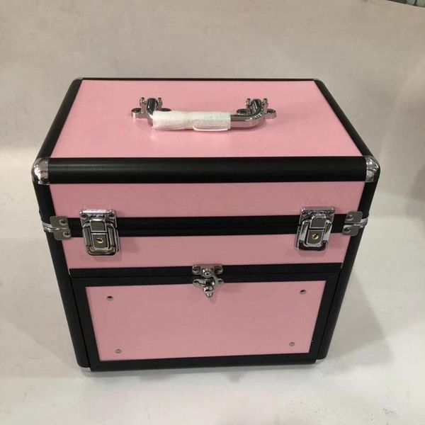

cosmetic bags & cases the 2021 luxury portable nail and makeup toolbox, high-quality tattoo foot massage aluminum alloy toolbox