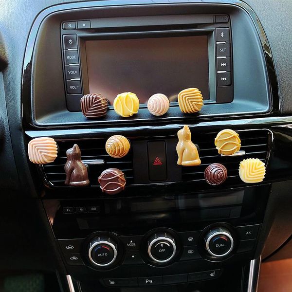 

car air freshener creative simulation chocolate perfume plastic candy model cute accessories interior woman auto vent clip