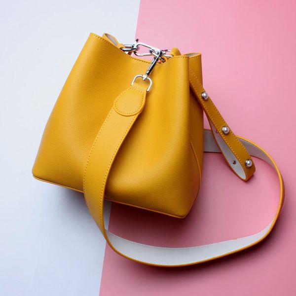 

clutch bags jiulinwomen's bag 2021 korean version pulls bucket bag, single shoulder handbag and oblique