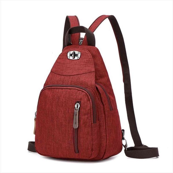 

fabric brand womens shoulder bag retro daily travel small backpacks men casual floral chest bags