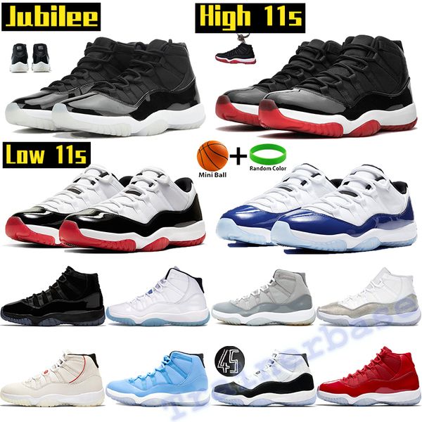 

high jubilee 11 11s mens basketball shoes bred concord 45 cool grey heiress black low rose gold legend blue sports trainers men chaussures