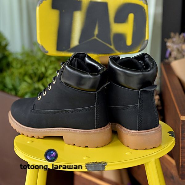 

outdoor hiking sneakers martin boots motorcycle retro style mens shoes 06, Black