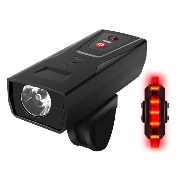 

bike lights usb rechargeable light 3 modes xpe led headlight front with 120db horn bicycle replacement accessories