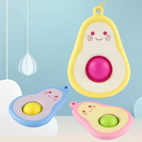 

decompression toys cute avocado pressing dimple silicone fingertip bubble squeeze relieve stress