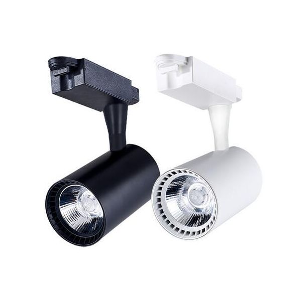 

downlights led track light 7/12/20/30w cob lamps for shop rail aluminum spot lighting clothing store ceiling lamp spotlights