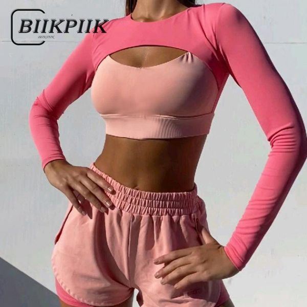 

women's tracksuits biikpiik casual 3 piece sets long sleeve autumn sportwear solid hollow out basic skinny female bodycon streetwear, Gray