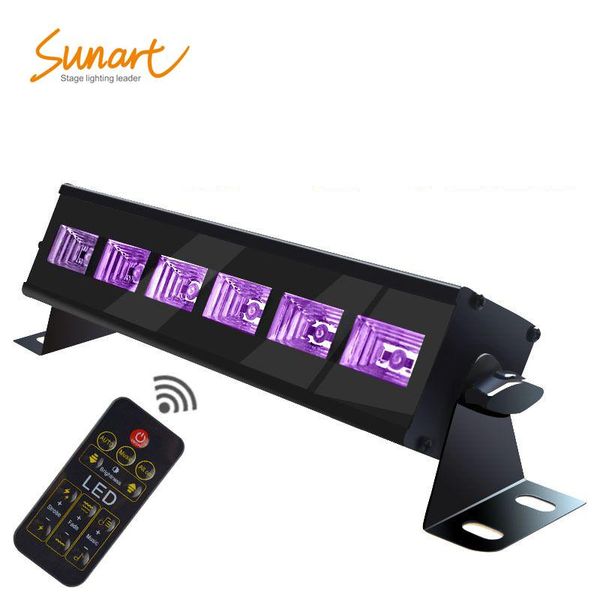 

effects 6*3w uv led bar wll wash stage effect light dmx remote control beam spot for dj disco party