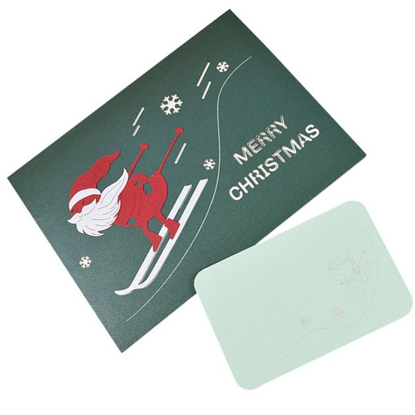 

greeting cards 1pc christmas 3d creative paper car tree