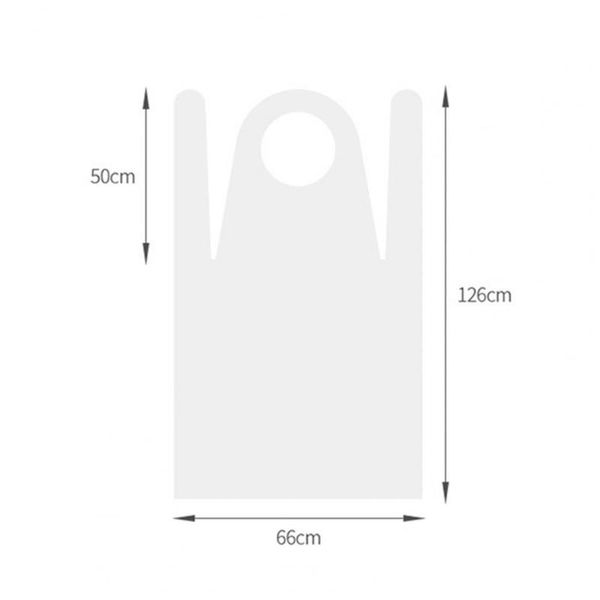 

aprons 5pcs/bag disposable apron thick dirty-proof waterproof one-time sleeveless cooking bib for restaurant