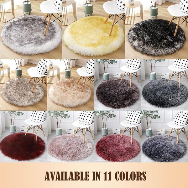

soft artificial sheepskin rug chair cover bedroom mat artificial wool warm hairy carpet seat textil fur area rugs