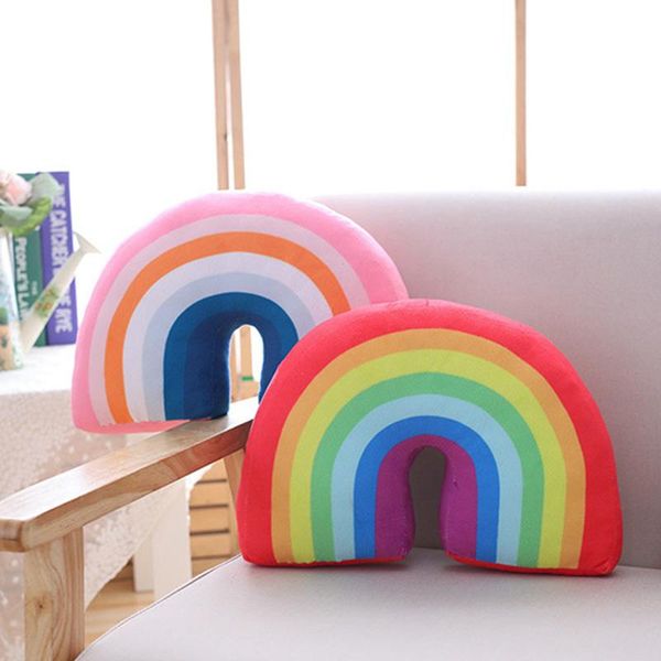 

pillow cartoon rainbows throw suitable for bedside decoration of infants sofas creative cushion plush stuffed toy travel