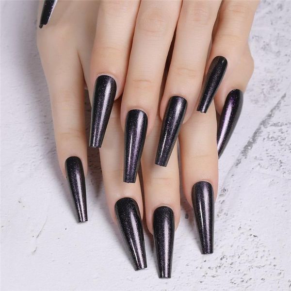 

false nails paragraph jelly gum powder ballet t-shaped fake nail artificial, Red;gold